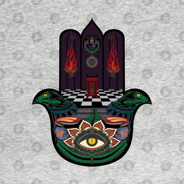 Reptilian Agenda Hamsa by SunGraphicsLab